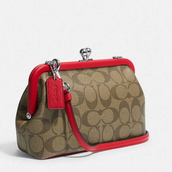 Coach Bags Nora Kisslock Crossbody In Signature Canvas Poshmark